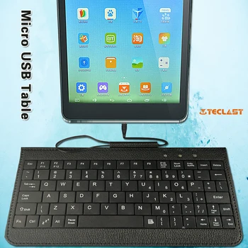 Anti-fingerprint Wired Keyboard for Teclast P80 Pro/X80 Pro/P80X 4G Tablet USB Wired Keyboard Light and Thin Design+Bracket