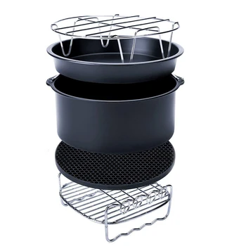 High Quality Materials 5Pcs/Set Universal 7 Inch Air Fryer Accessories Baking Pan Barrel Set 3.5QT-5.8 Easy To Clean And Durable
High Quality Materials 5Pcs/Set Universal 7 Inch Air Fryer Accessories Baking Pan Barrel Set 3.5QT-5.8 Easy To Clean And Durable
