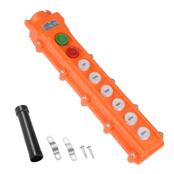 uxcell Rainproof Hoist Crane Pendant Control Station Push Button Switch Up Down East,West,South,North,On Off 8 Ways Orange
uxcell Rainproof Hoist Crane Pendant Control Station Push Button Switch Up Down East,West,South,North,On Off 8 Ways Orange