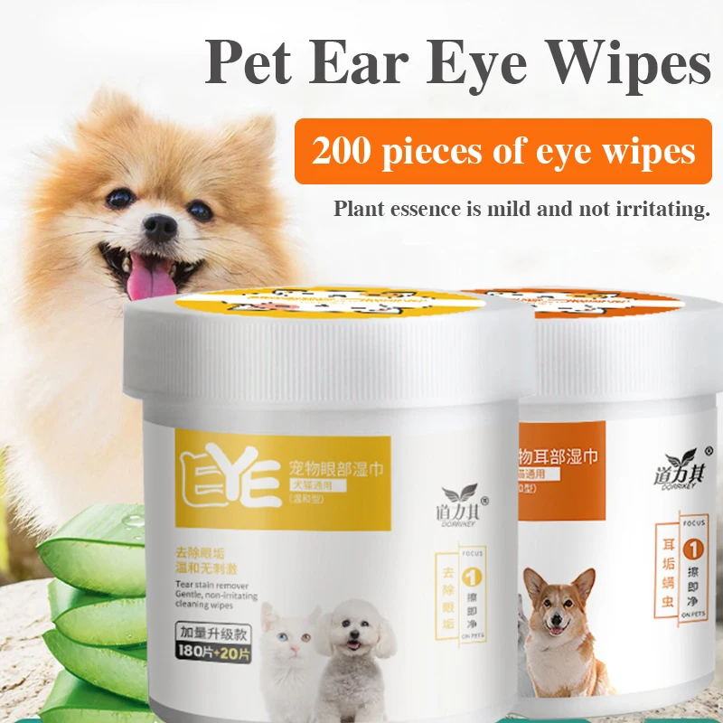 Pet cleaning wipes 180 pieces/cans cat cleaning pet dog cleaning eye excrement products with eye wipes
Pet cleaning wipes 180 pieces/cans cat cleaning pet dog cleaning eye excrement products with eye wipes