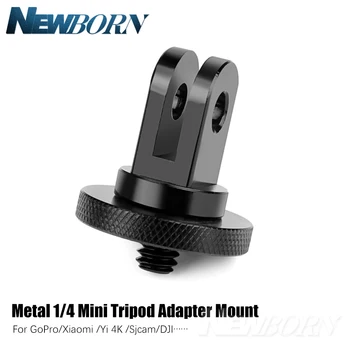 

Metal 1/4 Mini Tripod Adapter Mount for GoPro Hero 8 7 6 5 4 Session Xiaomi Yi 4K Sjcam Sj4000 Eken H9 Go Pro Hero Accessory