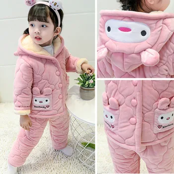 Baby Flannel Pajamas Winter Children's Quilted Padded Children's Children Plus Velvet Home Service Suit Winter Pajamas Girls
Baby Flannel Pajamas Winter Children's Quilted Padded Children's Children Plus Velvet Home Service Suit Winter Pajamas Girls