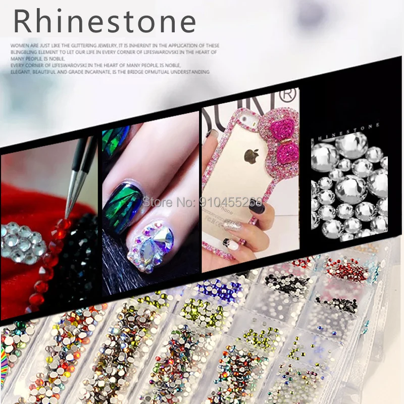Nail Art flat bottom multi-color multi-size multi-color 6 box packing nail accessories paste diamond diy materials art decoratio
Nail Art flat bottom multi-color multi-size multi-color 6 box packing nail accessories paste diamond diy materials art decoratio