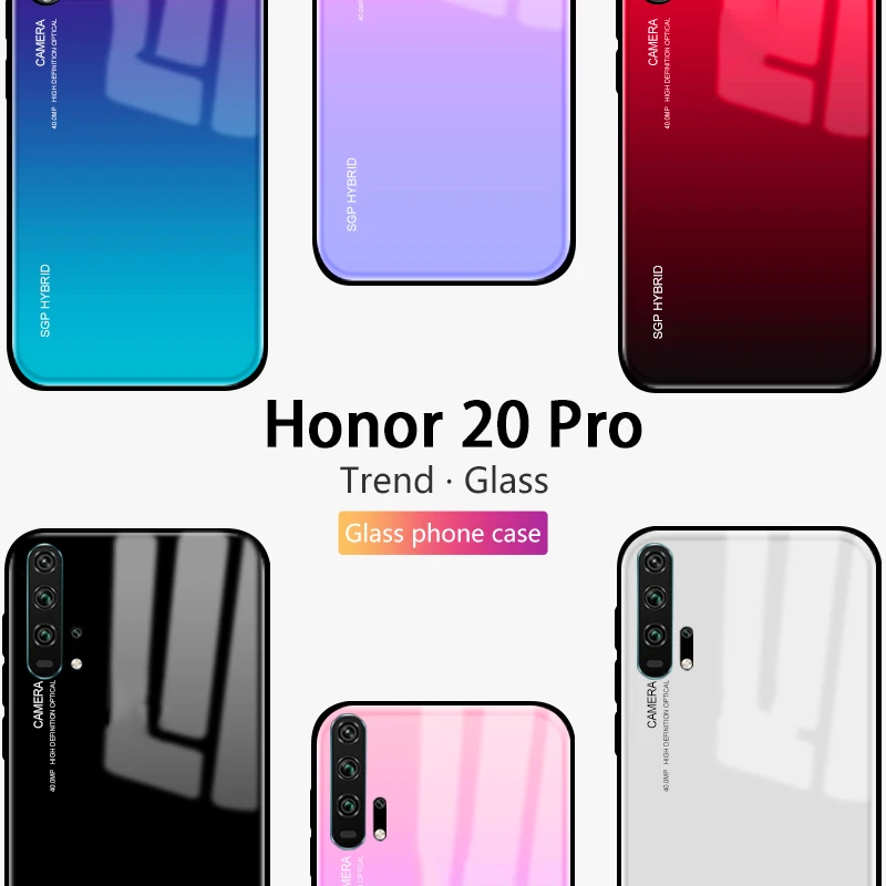 Gradient Tempered Glass Covers for Huawei Honor 20 Pro Case on the Huaway Honor20 Pro Honor20pro Soft TPU Phone Protective Shell
Gradient Tempered Glass Covers for Huawei Honor 20 Pro Case on the Huaway Honor20 Pro Honor20pro Soft TPU Phone Protective Shell