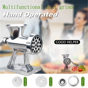 Aluminum Grinding Machine Kitchen Tools Gadgets Hand Operated Manual Meat Grinder Beef Noodle Pasta Mincer Sausages Maker
Aluminum Grinding Machine Kitchen Tools Gadgets Hand Operated Manual Meat Grinder Beef Noodle Pasta Mincer Sausages Maker
