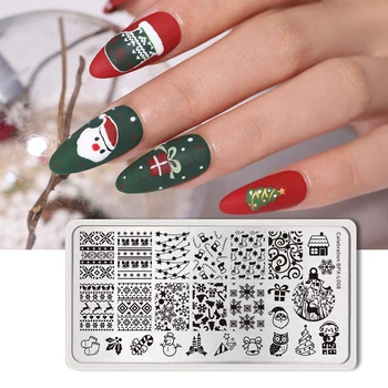 BORN PRETTY Christmas Theme Nail Stamping Plates Stainless Steel Stamp Plate Template Nail Art Tree Snowflake Image 
BORN PRETTY Christmas Theme Nail Stamping Plates Stainless Steel Stamp Plate Template Nail Art Tree Snowflake Image