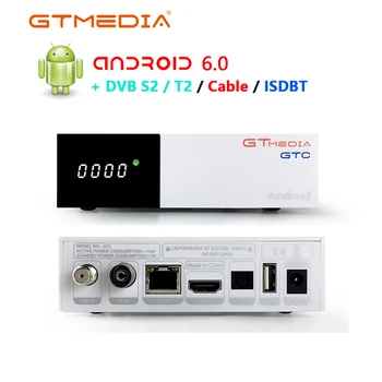 GTMEDIA GTC Smart TV Box 4K Wifi Netflix Set top Box Media Player 2GB 16GB with 2 year cline Support m3u enigma2 Android BOX 
GTMEDIA GTC Smart TV Box 4K Wifi Netflix Set top Box Media Player 2GB 16GB with 2 year cline Support m3u enigma2 Android BOX