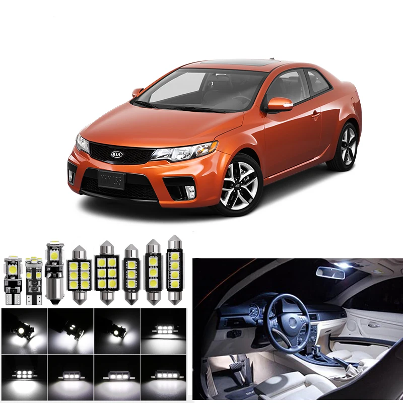 10pcs Car LED Kit Interior Package Light Kit For 2010-2013 Kia Forte Trunk Dome Map License Plate Lights 12V No Error Car Stylin
10pcs Car LED Kit Interior Package Light Kit For 2010-2013 Kia Forte Trunk Dome Map License Plate Lights 12V No Error Car Stylin