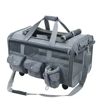 Fashion universal wheel portable pulley bag cat backpack dog out bag breathable pet travel bag portable pet cage
Fashion universal wheel portable pulley bag cat backpack dog out bag breathable pet travel bag portable pet cage