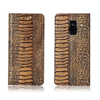 Genuine real leahther ostrich foot pattern phone bag for Samsung Galaxy A8 Plus 2018/Samsung Galaxy A8 2018 flip case card slot
Genuine real leahther ostrich foot pattern phone bag for Samsung Galaxy A8 Plus 2018/Samsung Galaxy A8 2018 flip case card slot