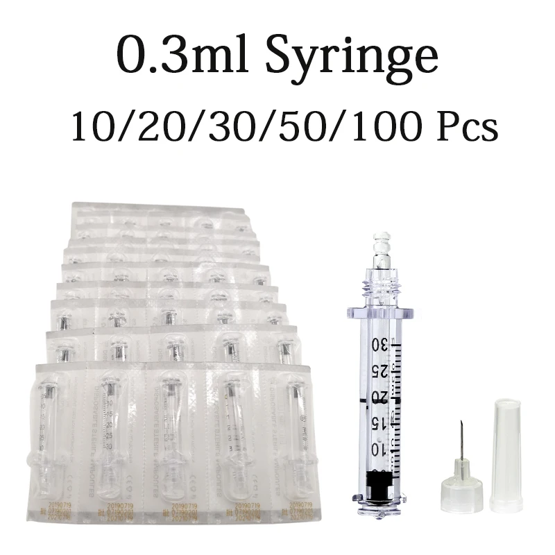 100pcs 0.3ml Syringe Sterile Ampoule head for hyaluronic pen meso atomizer Gun for Anti Wrinkle Lifting face lip filler injector
100pcs 0.3ml Syringe Sterile Ampoule head for hyaluronic pen meso atomizer Gun for Anti Wrinkle Lifting face lip filler injector