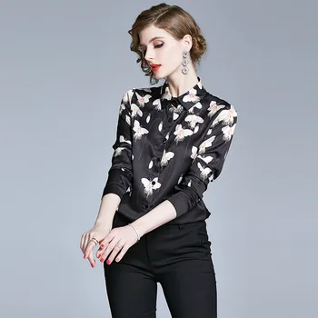 2020 New French Woman Blouse Shirt Spring and Summer Lapel Printed Long-sleeved Tops Shirts QY35730 Womens Clothing
2020 New French Woman Blouse Shirt Spring and Summer Lapel Printed Long-sleeved Tops Shirts QY35730 Womens Clothing