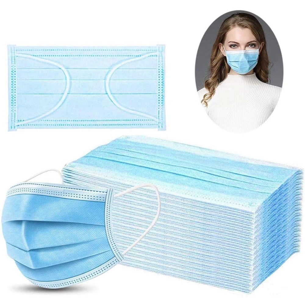 50 Pcs Mouth Face Mask Disposable 3 Layer filter Masks Anti Dust Droplet pollution epidemic protection Mask PM 2.5 Respirator
50 Pcs Mouth Face Mask Disposable 3 Layer filter Masks Anti Dust Droplet pollution epidemic protection Mask PM 2.5 Respirator