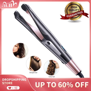 2 in 1 Straightening And Curling Iron Professional Salon Flat Iron with Tourmaline Ceramic Twist Hair Curler & Straightener
2 in 1 Straightening And Curling Iron Professional Salon Flat Iron with Tourmaline Ceramic Twist Hair Curler & Straightener