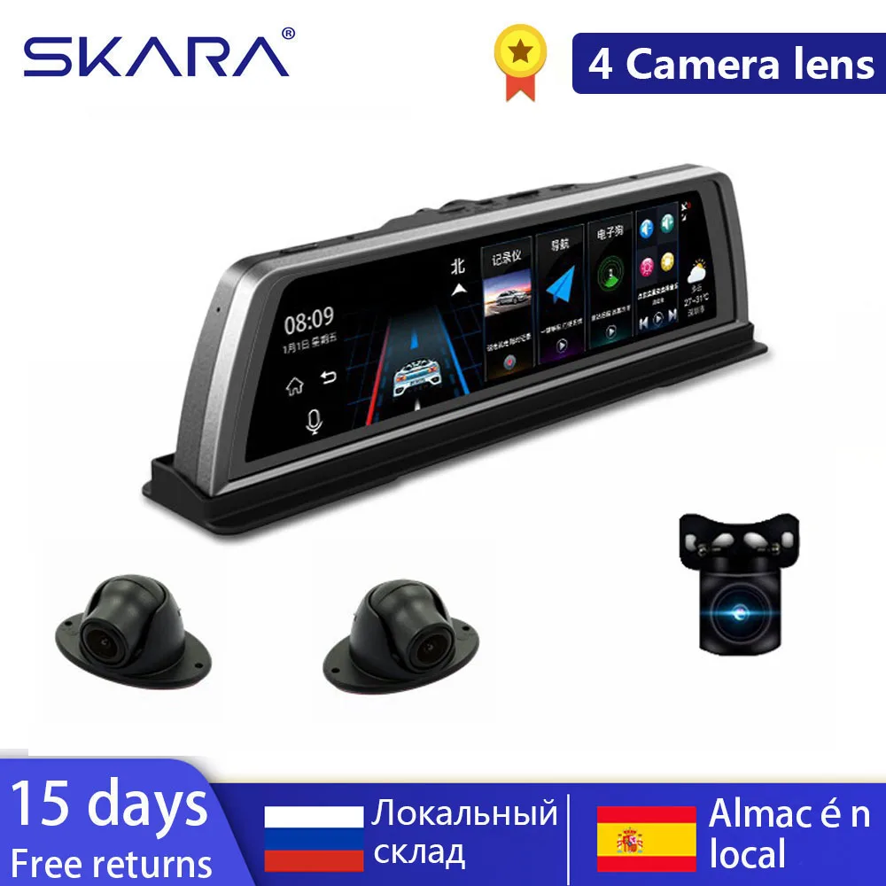 SKARA 4G Car DVR 4 Camera ADAS Android 10" Center console mirror Android Dash cam GPS WiFi FHD 1080P Rear Lens Video Recorder
SKARA 4G Car DVR 4 Camera ADAS Android 10" Center console mirror Android Dash cam GPS WiFi FHD 1080P Rear Lens Video Recorder