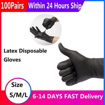 Fast Ship 100pcs Black Disposable Latex Gloves For Home Cleaning Rubber Catering Food Gloves Tattoo Gloves SIZS S M L
Fast Ship 100pcs Black Disposable Latex Gloves For Home Cleaning Rubber Catering Food Gloves Tattoo Gloves SIZS S M L
