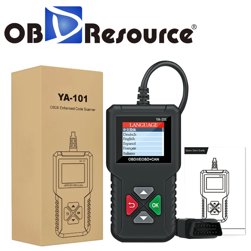 2020 New Scanner YA-101 Check Engine Light OBD II 12V Auto Code Reader Car Diagnostic Tool PK CR3001 OM123 CR319 AD310 Scan Tool
2020 New Scanner YA-101 Check Engine Light OBD II 12V Auto Code Reader Car Diagnostic Tool PK CR3001 OM123 CR319 AD310 Scan Tool