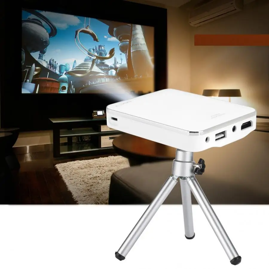 Mini Projector Portable 4K Projector with HDMI Input for Android / iOS Phones White 100-240V
Mini Projector Portable 4K Projector with HDMI Input for Android / iOS Phones White 100-240V