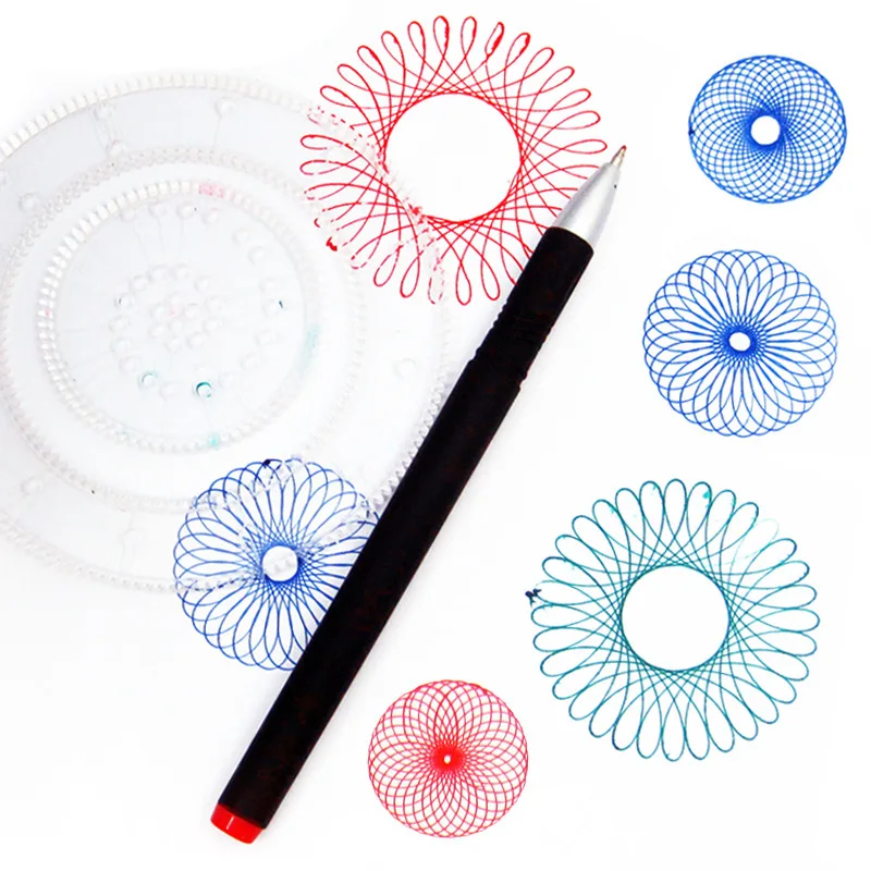 22PCS Accessories creative drawing toys spiral designs educational toys kids I2 
