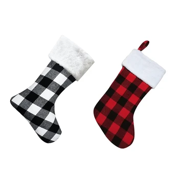 Christmas Socks Gift Bag Door Hanging Decoration Plaid Cloth Christmas Socks Gift Bag Ornament Storage Bag 
Christmas Socks Gift Bag Door Hanging Decoration Plaid Cloth Christmas Socks Gift Bag Ornament Storage Bag