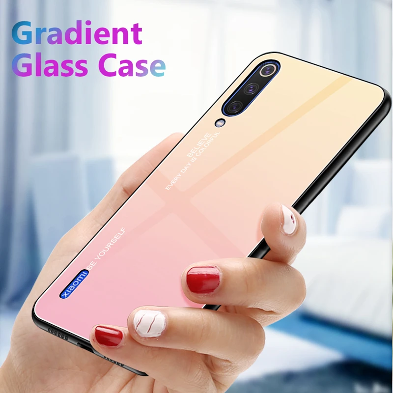 Gradient Tempered Glass Case for Xiaomi Redmi K20 Pro Note 7 Pro 7A Phone Cover for Xiaomi Mi 9 Se Mi A3 lite CC9E CC9 9T Case
Gradient Tempered Glass Case for Xiaomi Redmi K20 Pro Note 7 Pro 7A Phone Cover for Xiaomi Mi 9 Se Mi A3 lite CC9E CC9 9T Case