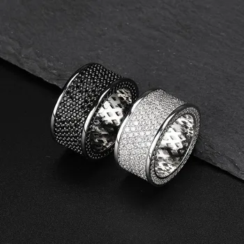 INS Popular AAA Cubic Zirconia Bling Iced Out Round Finger Ring Hip Hop Rings Men Rock Jewelry Black Silver Color
INS Popular AAA Cubic Zirconia Bling Iced Out Round Finger Ring Hip Hop Rings Men Rock Jewelry Black Silver Color