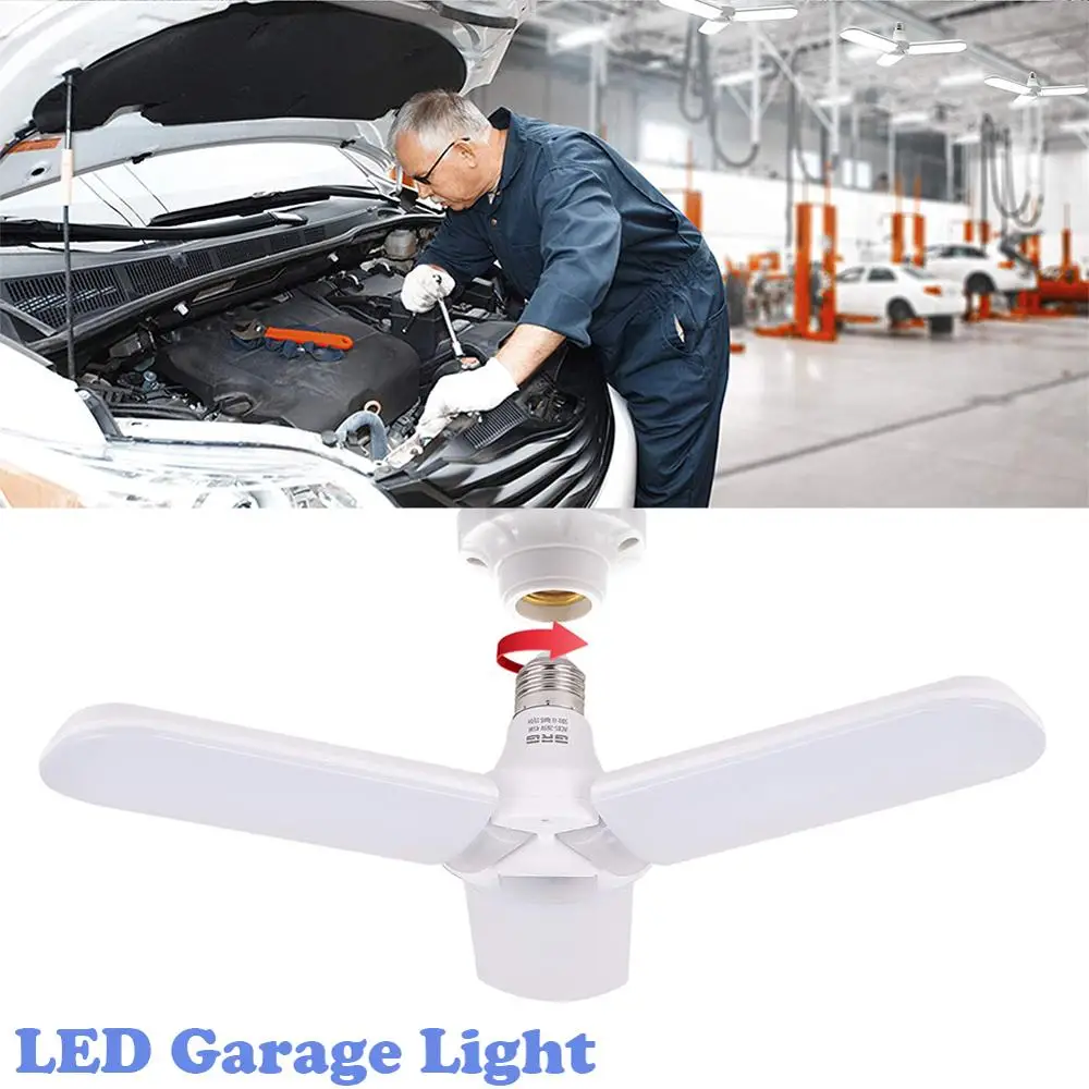 LED Garage Light Deformable Garage Ceiling Light 45W LED 6500K Foldable E27 Lighting Lamp for Workshop,Workbench,Barn, Warehouse
LED Garage Light Deformable Garage Ceiling Light 45W LED 6500K Foldable E27 Lighting Lamp for Workshop,Workbench,Barn, Warehouse