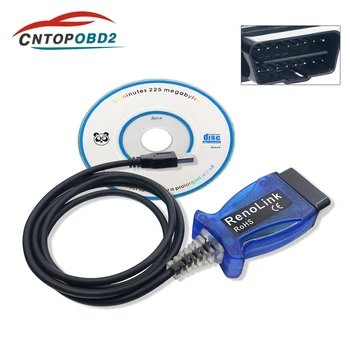 OBD2 Renolink for Renault ECU Programmer V1.52 for Reno Link USB Diagnostic Cable Programming device for Dacia vehicles
OBD2 Renolink for Renault ECU Programmer V1.52 for Reno Link USB Diagnostic Cable Programming device for Dacia vehicles