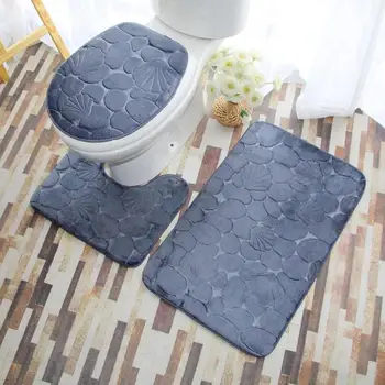 3pcs Exquisite Printing Toilet Lid Mat Soft Flannel TPR U-shaped Floor Carpet Binding Aniti-slip Pad Bathroom Sets
3pcs Exquisite Printing Toilet Lid Mat Soft Flannel TPR U-shaped Floor Carpet Binding Aniti-slip Pad Bathroom Sets