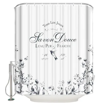 Bird and Flower Patterns Shower Curtain with Hooks Vintage Floral Scroll Flourish Summer Decorative Bathroom
Bird and Flower Patterns Shower Curtain with Hooks Vintage Floral Scroll Flourish Summer Decorative Bathroom