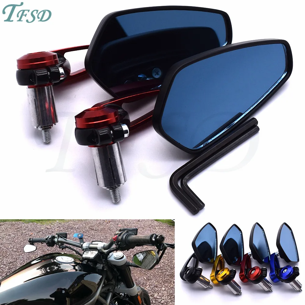 Motorcycle rearview mirror accessories aluminum alloy 7/8" 22mm rod end side mirror For KAWASAKI ZXR400 ZZR400 ZR-X400 GPZ750
Motorcycle rearview mirror accessories aluminum alloy 7/8" 22mm rod end side mirror For KAWASAKI ZXR400 ZZR400 ZR-X400 GPZ750