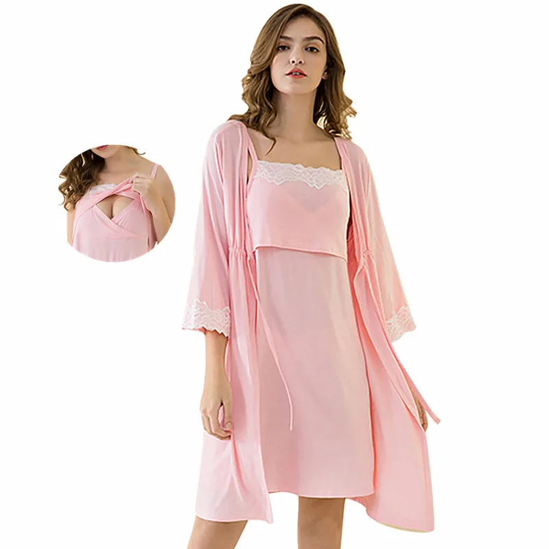 пижама для кормящих ночнушка дома пеньюар беременность сарафан платье медсестры