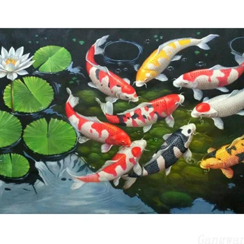 5D DIY Art Diamond Painting Round Full Diamond Koi Cross Stitch Kits Embroidery Home Decors
5D DIY Art Diamond Painting Round Full Diamond Koi Cross Stitch Kits Embroidery Home Decors