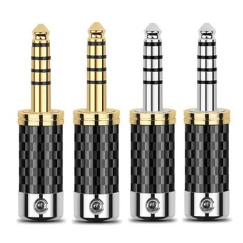 Jack 4.4mm Male 5 Pole Earphone Balanced Plug Carbon Fiber Gold/Rhodium Plating Headphone 4.4 HIFI Headset Audio Adapter DIY
Jack 4.4mm Male 5 Pole Earphone Balanced Plug Carbon Fiber Gold/Rhodium Plating Headphone 4.4 HIFI Headset Audio Adapter DIY