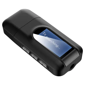 Bluetooth 5.0 Audio Receiver Transmitter Wireless Bluetooth Adapter Mini 3.5mm AUX Stereo Car Kit For TV PC with LCD Display
Bluetooth 5.0 Audio Receiver Transmitter Wireless Bluetooth Adapter Mini 3.5mm AUX Stereo Car Kit For TV PC with LCD Display