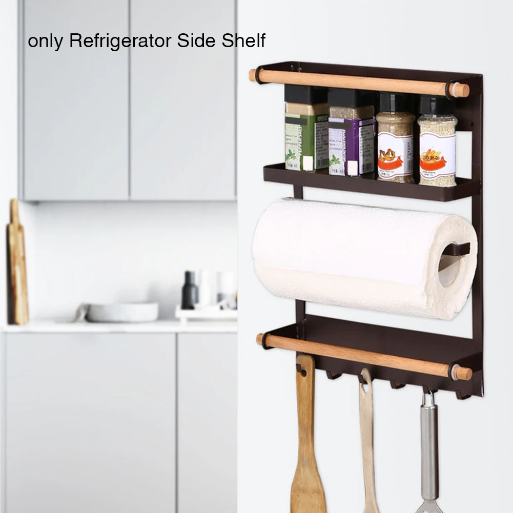 Rack Refrigerator Side Shelf Holder Rustproof Towel Spice Jars Kitchen Storage Fridge Magnetic Organizer Home Iron Multi Use
Rack Refrigerator Side Shelf Holder Rustproof Towel Spice Jars Kitchen Storage Fridge Magnetic Organizer Home Iron Multi Use