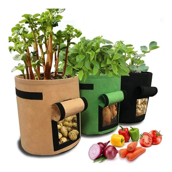 Root Control Bag Planting Green Bag Plant Growing Bags with Visualized Window Planters Pots Container for Garden Nursery Plants 
Root Control Bag Planting Green Bag Plant Growing Bags with Visualized Window Planters Pots Container for Garden Nursery Plants