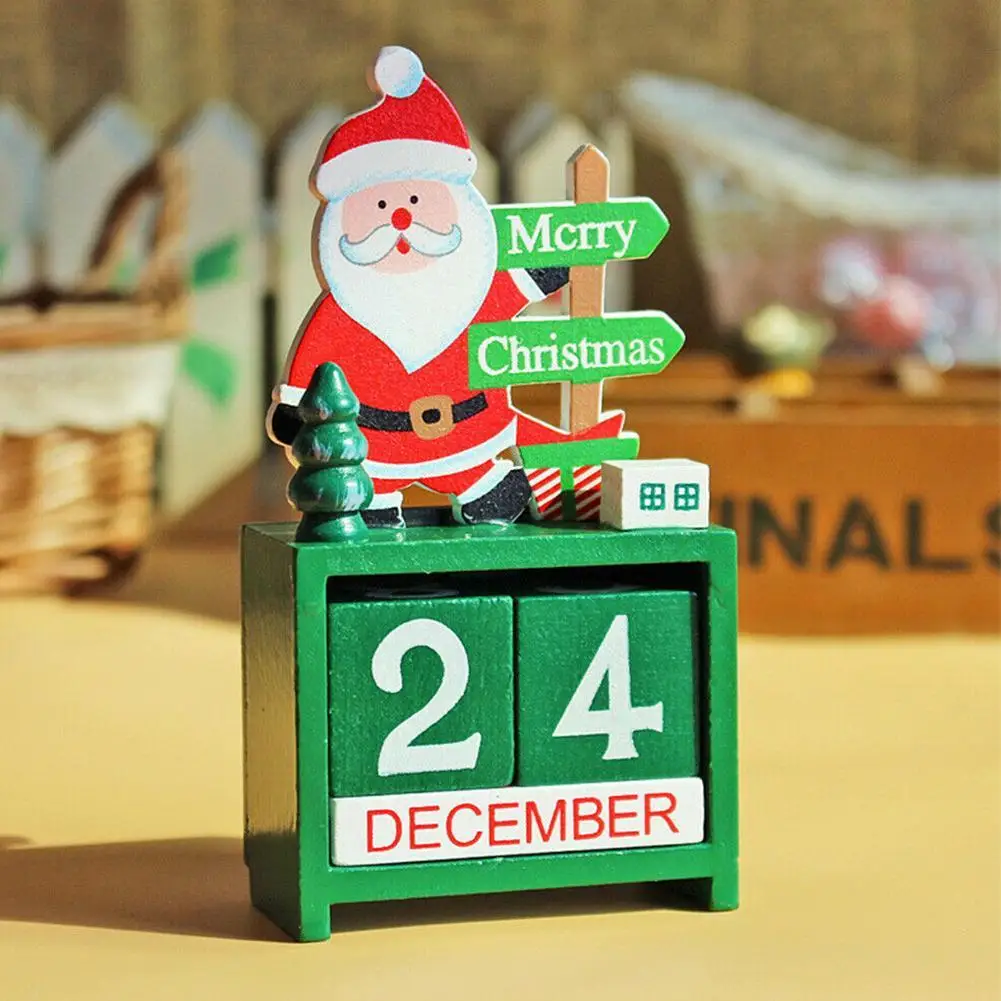 Christmas Advent Countdown Calendar Wooden Santa Claus Snowman Reindeer Pattern With Painted Blocks Holiday Ornament Decor
Christmas Advent Countdown Calendar Wooden Santa Claus Snowman Reindeer Pattern With Painted Blocks Holiday Ornament Decor