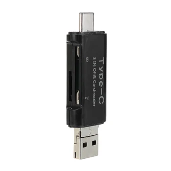 Mayitr 3-in-1 USB Card Reader Adapter For USB2.0/Type-C/Micro Cards with SD/TF Card Slot High speed Data Copying Downloading
Mayitr 3-in-1 USB Card Reader Adapter For USB2.0/Type-C/Micro Cards with SD/TF Card Slot High speed Data Copying Downloading