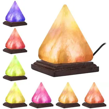Pyramid Night Light Natural Air Purifier Salt Lamp Ion Rock Changing Crystal Night Light Lamparas De mesa para el dormitor #N
Pyramid Night Light Natural Air Purifier Salt Lamp Ion Rock Changing Crystal Night Light Lamparas De mesa para el dormitor #N