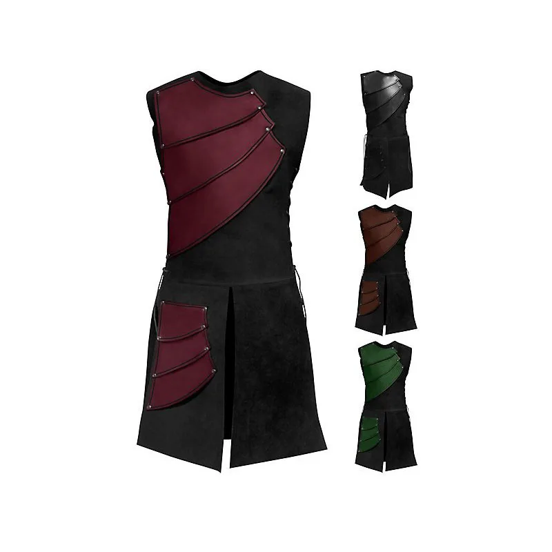 Mens Leather Vest Armor Medieval War Larp Knight Warrior Costume Armour Roman Archer Tabard Coat Cosplay Tunic Outfit For Adult
Mens Leather Vest Armor Medieval War Larp Knight Warrior Costume Armour Roman Archer Tabard Coat Cosplay Tunic Outfit For Adult