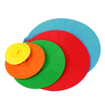Silicone Suction Lids-Set of 5-Diameter 4inch 6inch 8inch 10inch 12inch Fit Cups Dishes Skillets Pans
Silicone Suction Lids-Set of 5-Diameter 4inch 6inch 8inch 10inch 12inch Fit Cups Dishes Skillets Pans