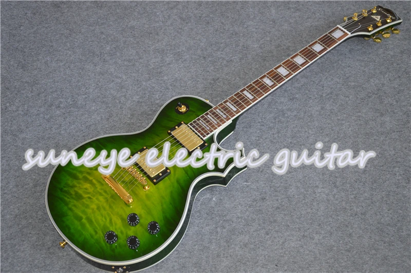 Green Quilted Finish Electric Guitar China DIY Guitar Kit Left Handed Guitar Custom Available Pearl Inlay Rosewood Fretboard
Green Quilted Finish Electric Guitar China DIY Guitar Kit Left Handed Guitar Custom Available Pearl Inlay Rosewood Fretboard