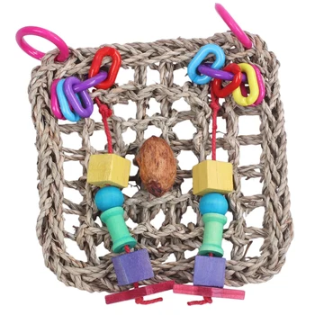Bird Foraging Toys Bird Hammock Toys Woven Grass Cage Mat Nature Seagrass Bird Chewing Toys Hanging Perch Wall For Small&Medium
Bird Foraging Toys Bird Hammock Toys Woven Grass Cage Mat Nature Seagrass Bird Chewing Toys Hanging Perch Wall For Small&Medium