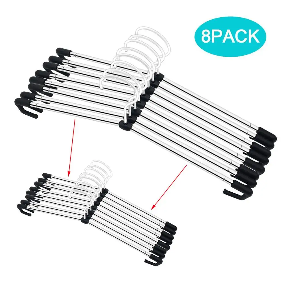 8 PCS Adjustable Multi-Functional Stainless Steel DIY Telescopic Clothes Hanger Wardrobe Hanger for Kids and Adults
8 PCS Adjustable Multi-Functional Stainless Steel DIY Telescopic Clothes Hanger Wardrobe Hanger for Kids and Adults