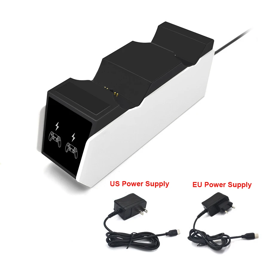 Dual Charging Stand for PS5 Controller Handle Gamepad Charger with Power Supply Charging Dock for PS5 Game Controller
Dual Charging Stand for PS5 Controller Handle Gamepad Charger with Power Supply Charging Dock for PS5 Game Controller