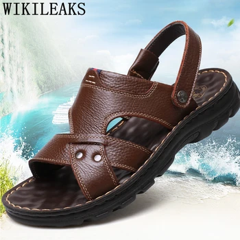 Sandals Men Italian Leather Sandals For Men Beach Sandals Men Shoes Sandalias Hombre Zapatos De Hombre Erkek Ayakkabi Тапочки
Sandals Men Italian Leather Sandals For Men Beach Sandals Men Shoes Sandalias Hombre Zapatos De Hombre Erkek Ayakkabi Тапочки