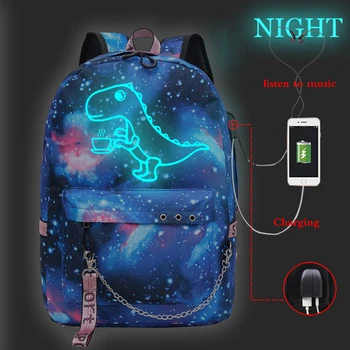 Teenage Girls Shoulder Bag School Backpack Dinosaur Drink Coffee Print Luminous Bookbag Women Ladies Travel Usb Backpacks Bags
Teenage Girls Shoulder Bag School Backpack Dinosaur Drink Coffee Print Luminous Bookbag Women Ladies Travel Usb Backpacks Bags