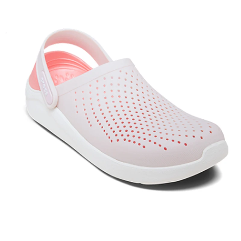 

CROCS LiteRide Clog Pink Black Sports Sandals for Women Outdoor Beach Sandals Girl White Footwear Quick Dry Crocs-shoes
