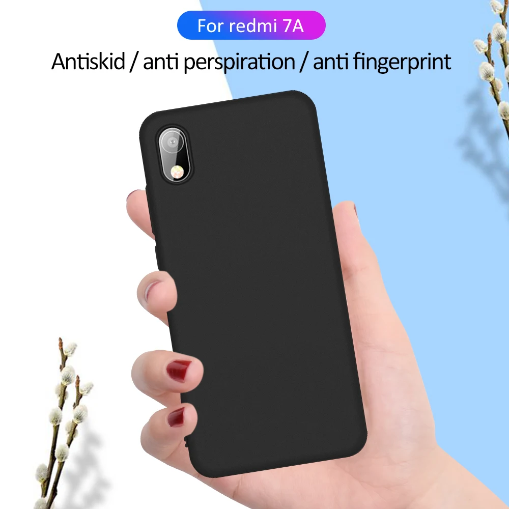 Фото Мягкий матовый чехол из ТПУ для Xiaomi Redmi Note 8 7 9Pro 10 Pro ультратонкий Черный